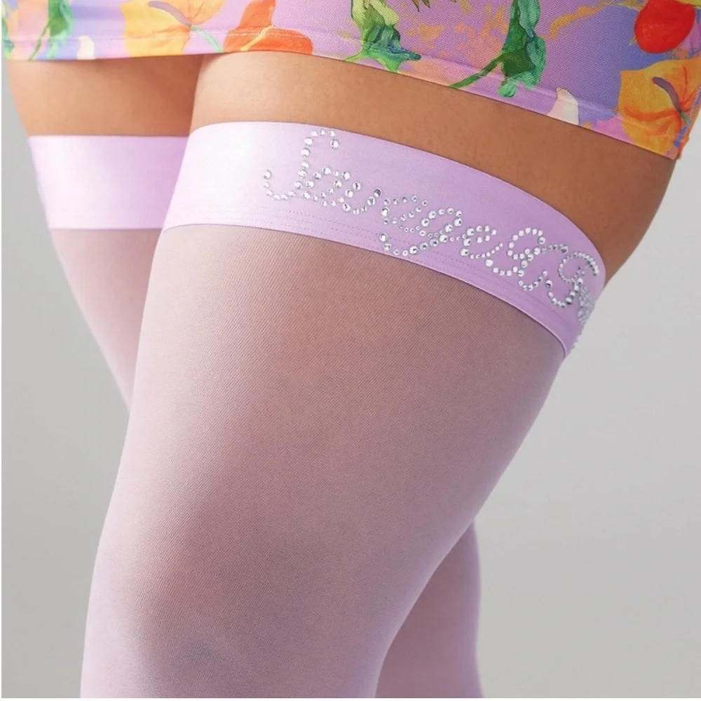 Savage X Fenty Purple Lite Stay Up Thigh Highs
